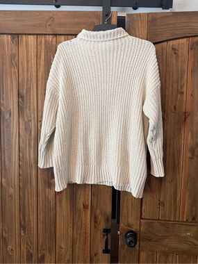 Aerie cream oversized sweater